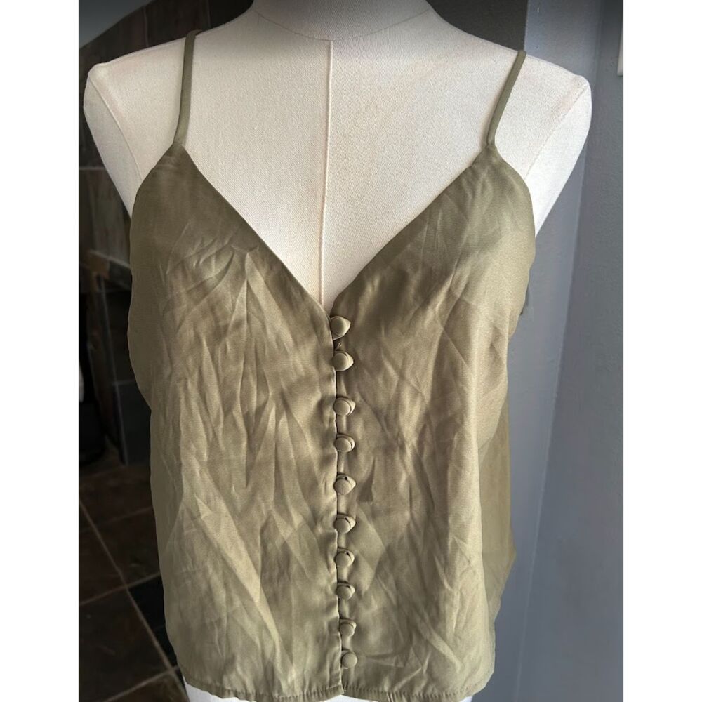 CAD olive green cami top